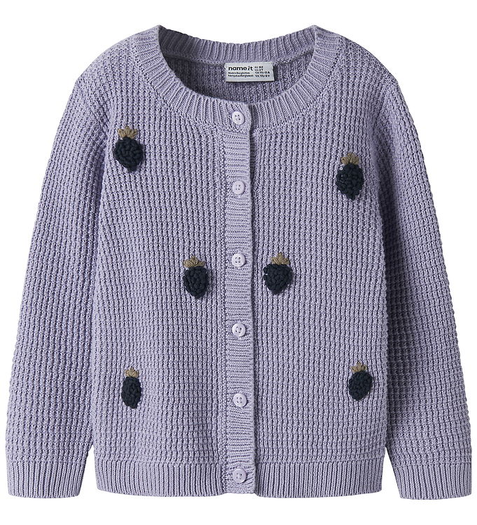 Name it Cardigan - Strik - NMFOSIE - Heirloom Lilac