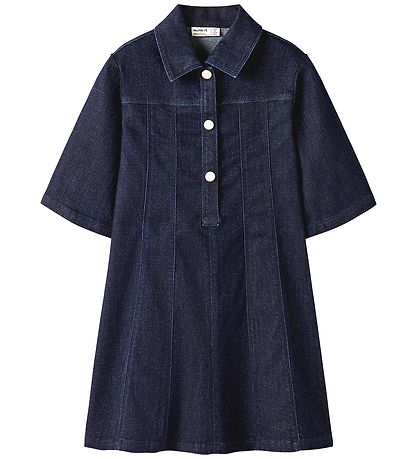 Name it Kjole -  NKFEMBER - Dark Blue Denim