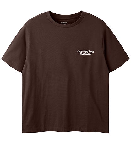 Name it T-shirt - NKMOBERT - Coffee Bean