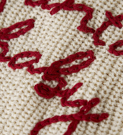 Lil Atelier Bluse - Strik - NBNEMLEN MIO - Turtledove/Santa Baby