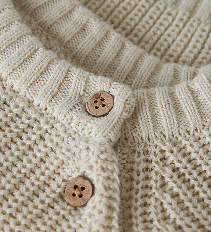 Lil Atelier Bluse - Strik - NBNEMLEN - Turtledove/Let it snow