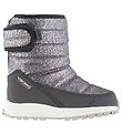 Viking Vinterstøvler - Equip Glitter Warm WP Pull-on - Dark Grey