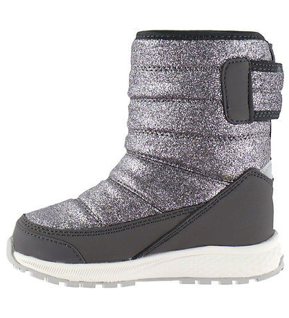 Viking Vinterstøvler - Equip Glitter Warm WP Pull-on - Dark Grey