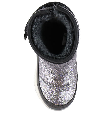 Viking Vinterstøvler - Equip Glitter Warm WP Pull-on - Dark Grey