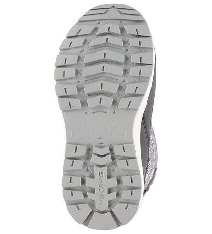 Viking Vinterstøvler - Equip Glitter Warm WP Pull-on - Dark Grey