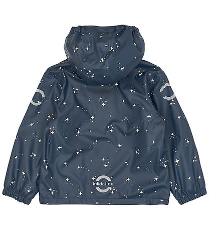 Mikk-Line Regntøj m. Seler/Fleece - PU - Star Sky AOP