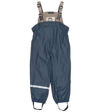 Mikk-Line Regntøj m. Seler/Fleece - PU - Star Sky AOP