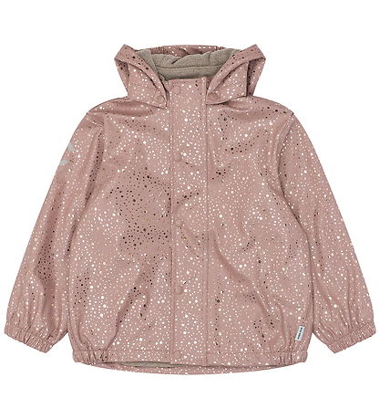 Mikk-Line Regntøj m. Seler/Fleece - PU - Foil Dot AOP