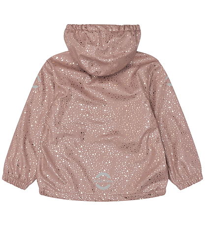 Mikk-Line Regntøj m. Seler/Fleece - PU - Foil Dot AOP