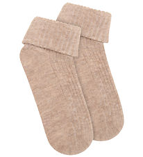 Minymo Strømper - Uld - 2-pak - Silver Mink Melange