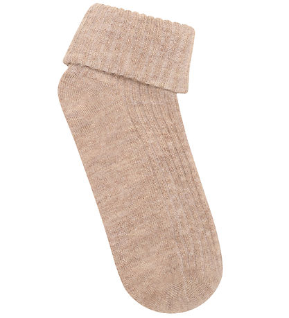 Minymo Strømper - Uld - 2-pak - Silver Mink Melange