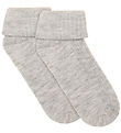 Minymo Strømper - Uld - 2-pak - Light Grey Melange