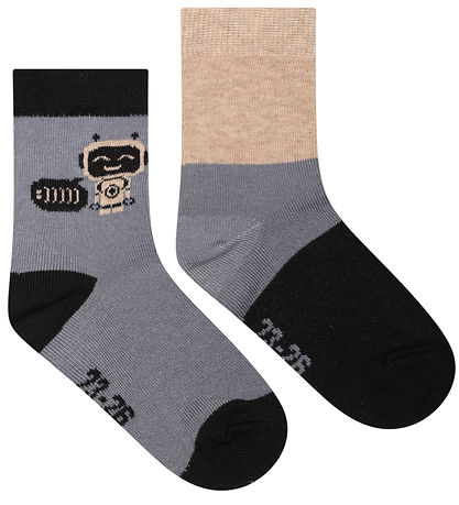 Minymo Strømper - 5-pak - Blau Gray