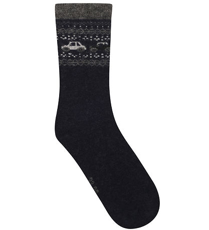 Minymo Strømper - Uld - 3-pak - Navy