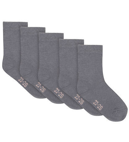 Minymo Ankle Socks - 5-Pack - Blue Gray