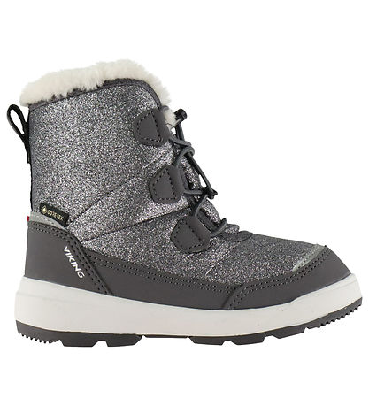Viking Vinterstøvler - Toasty Glitter Warm GTX Zip - Dark Grey