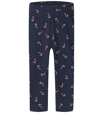 Name It Leggings - Rib - NbnDab - Navy Blazer