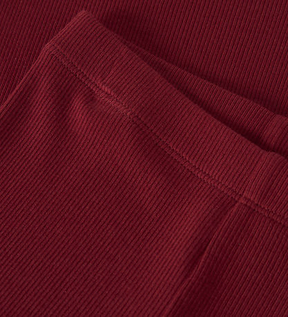 Name It Leggings - Rib - NbnKab - Red Dahlia