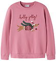 Name It Sweatshirt - NkfVertrud - Wild Rose/Holly Jolly