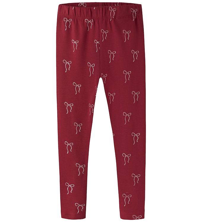 Name It Leggings - NmfFri - Red Dahlia