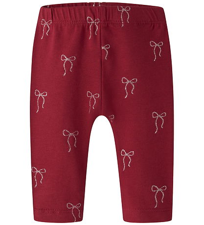 Name It Leggings - NbfRatia - Red Dahlia
