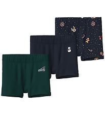 Name It Boxershorts - 3-pak - NmmVismas - Navy Blazer/w/ Botanic