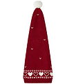 Name It Nissehue - Strik - NmnRismas - Red Dahlia/Hearts