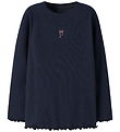 Name It Bluse - Rib - NmfVivemmas - Navy Blazer/Bow