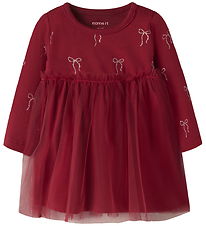 Name It Kjole - NbfRatia - Red Dahlia