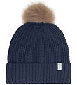 Minymo Hue m. Fleece - Uld/Akryl - Dark Sapphire