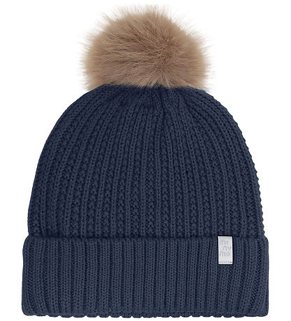 Minymo Hue m. Fleece - Uld/Akryl - Dark Sapphire