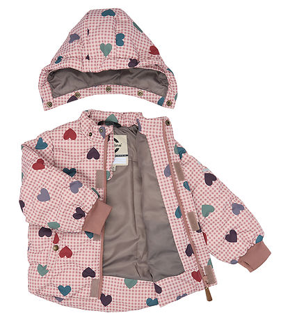Mikk-Line Vinterjakke -  Puffer - Heart Aop