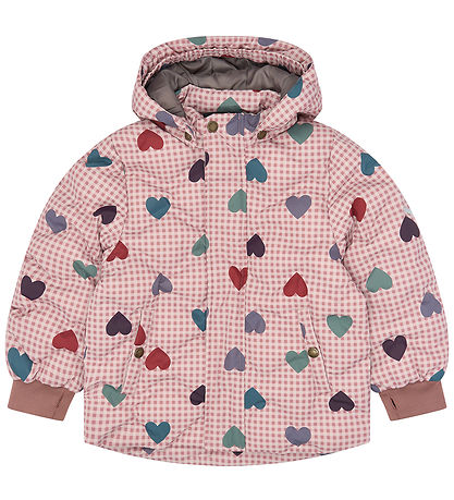 Mikk-Line Vinterjakke -  Puffer - Heart Aop