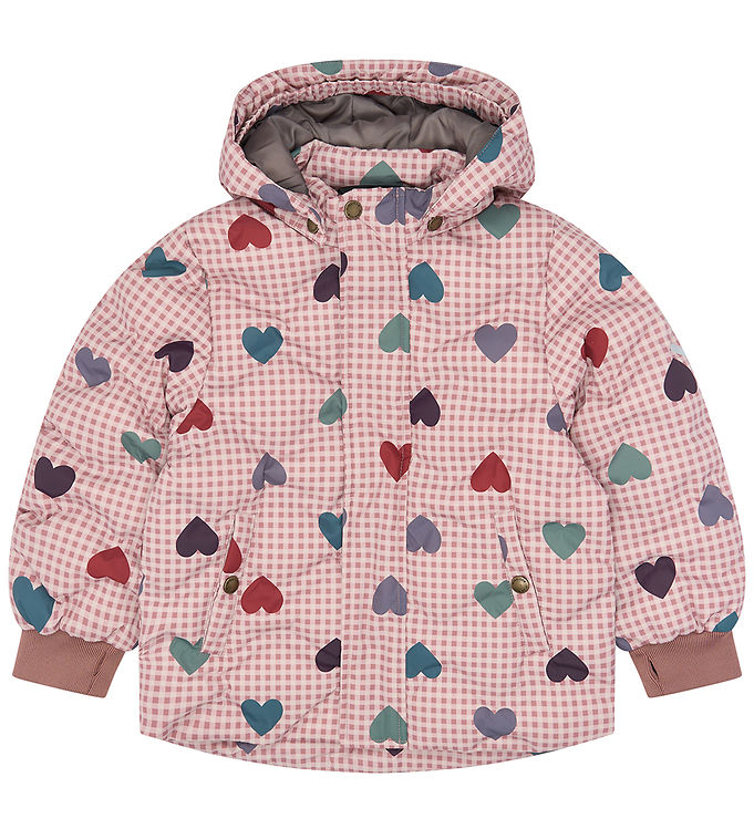 Mikk-Line Dynejakke - Quiltet - Heart Aop