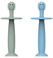 Matchstick Monkey - Training Toothbrush - 2-pak - Mint/Blå