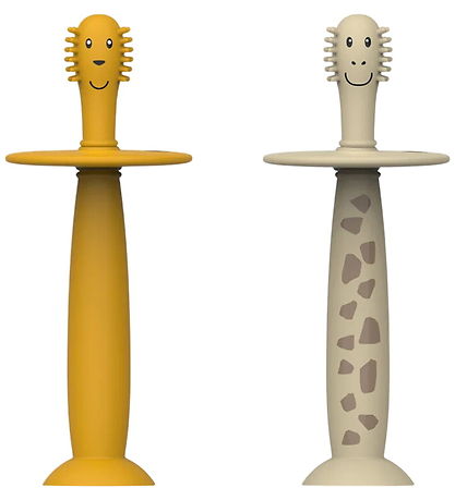 Matchstick Monkey - Training Toothbrush - 2-pak - Lion/Giraffe
