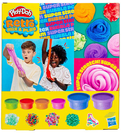 Play-Doh Slim - Retro Mix & Play - 6-pak