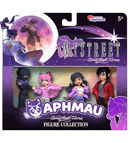 Aphmau Figurer - Mystreet Collector Figure - 4-pak - 9 cm