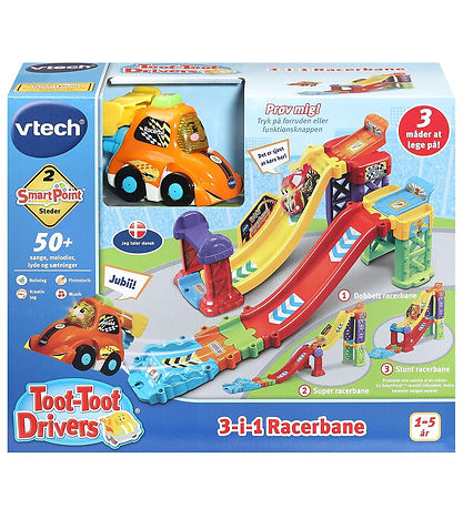 Vtech Legetøj - Toot Toot 3-In-1 Raceway