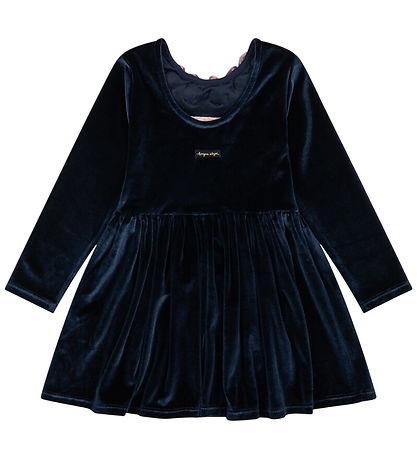Konges Sløjd Kjole - Velour - Rosetta - Navy