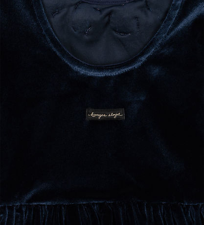 Konges Sløjd Kjole - Velour - Rosetta - Navy