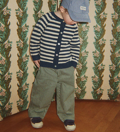 Konges Sløjd Bukser - Denim - Luc - Milk Verte Stripe
