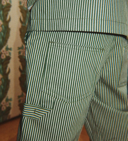 Konges Sløjd Bukser - Denim - Luc - Milk Verte Stripe