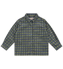 Konges Sløjd Skjorte - Fløjl - Cara - Laurel Blue Check