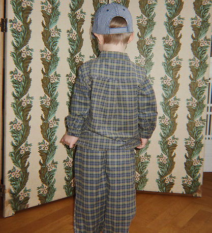 Konges Sløjd Skjorte - Fløjl - Cara - Laurel Blue Check