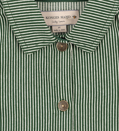 Konges Sløjd Denimjakke - Luc - Milk Verte Stripe