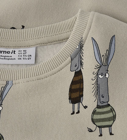 Name It Sweatshirt - NmmOdell - Pure Cashmere