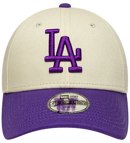 New Era Kasket - 9Forty - LA Dodgers - Beige/Purple