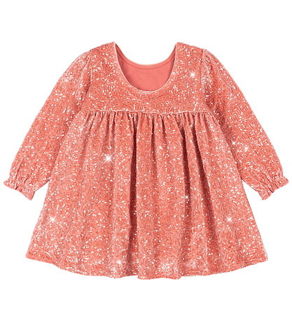 Konges Sløjd Kjole - Velour - Gia Sparkle - Lantana m. Paillette