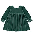 Konges Sløjd Kjole - Velour - Gia Bow - Fir